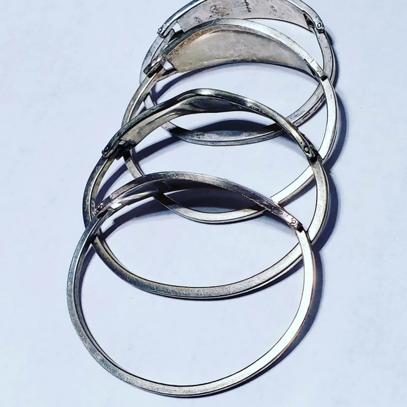 Bundle of 4 sterling silver Alpaca Mexico Bracelet - Picture 5 of 6